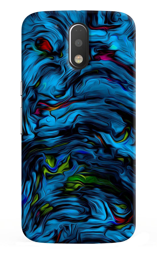 Dark Blue Abstract Moto G4/G4 plus Hard Case Back Cover by Casekaro