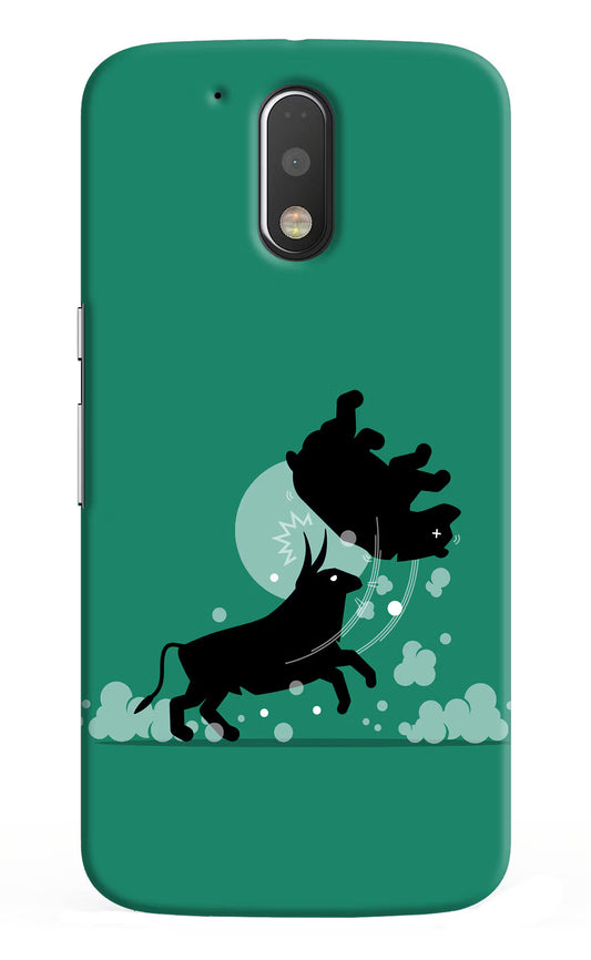 Bull Conqueror Moto G4/G4 plus Hard Case Back Cover by Casekaro