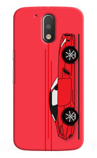 Red Velocity Moto G4/G4 plus Hard Case Back Cover by Casekaro