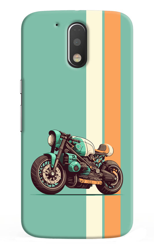 Striped Moto Drift Moto G4/G4 plus Hard Case Back Cover by Casekaro