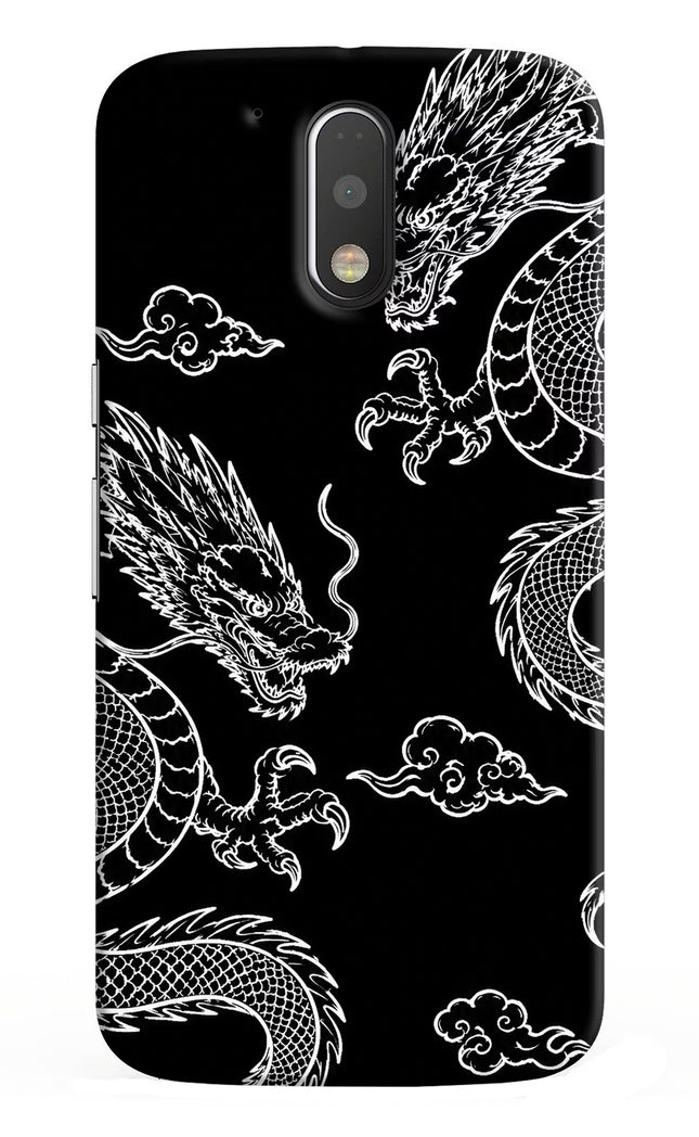 Twin Dragons Moto G4/G4 plus Hard Case Back Cover by Casekaro