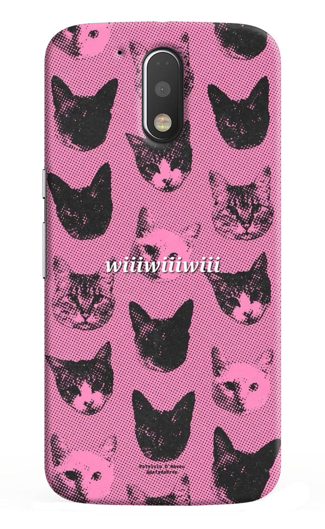 Pink Cats Moto G4/G4 plus Hard Case Back Cover by Casekaro