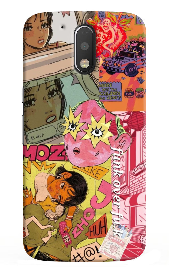 Funkover Moto G4/G4 plus Hard Case Back Cover by Casekaro