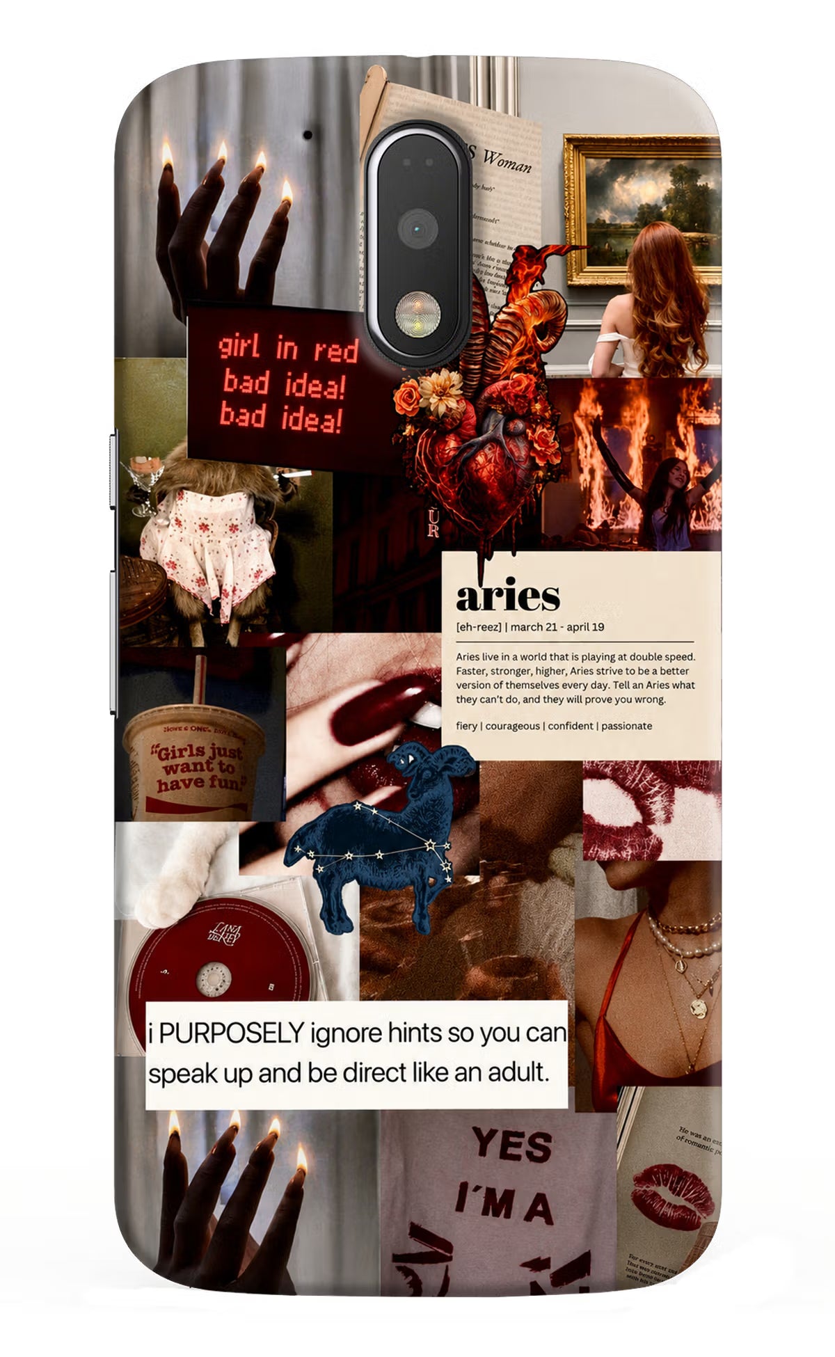 Zodiac Aries Moto G4/G4 plus Back Cover