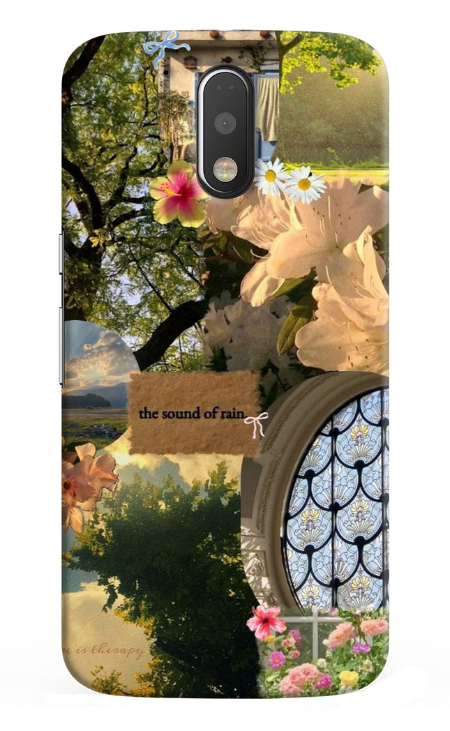 Rain Moto G4/G4 plus Hard Case Back Cover by Casekaro
