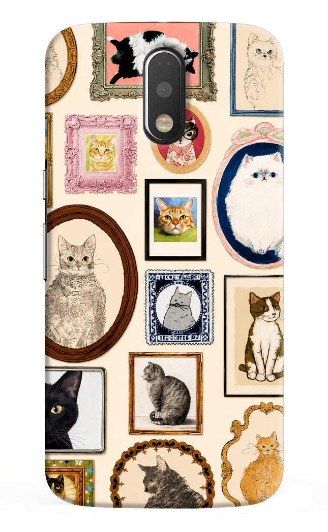 Mirror Cats Moto G4/G4 plus Hard Case Back Cover by Casekaro