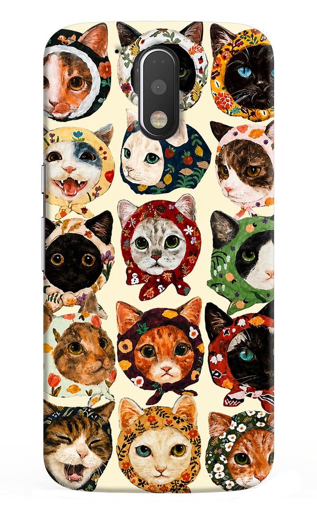 Cool Cat Moto G4/G4 plus Hard Case Back Cover by Casekaro