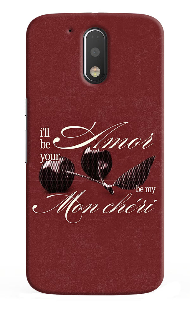 Velvet Cherry Moto G4/G4 plus Hard Case Back Cover by Casekaro