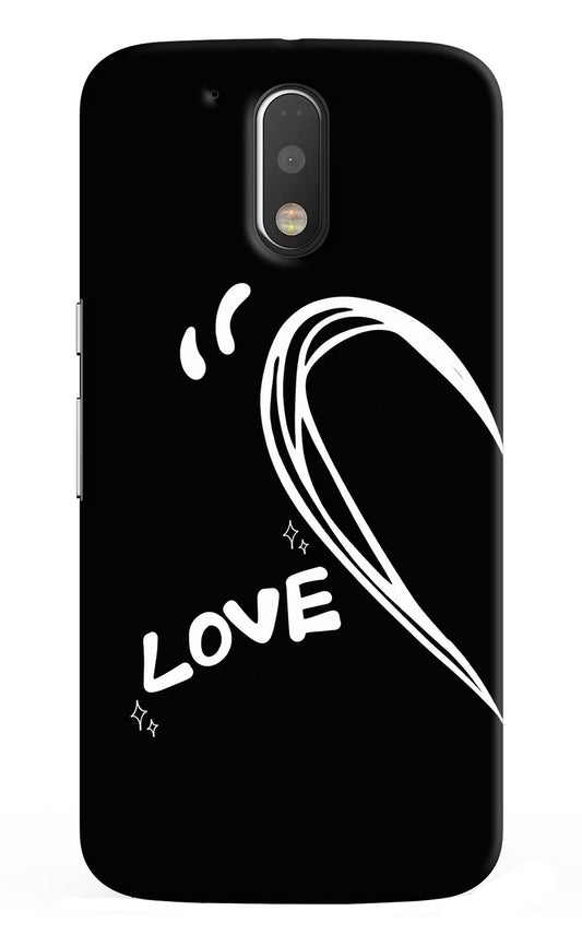 Love Line Moto G4/G4 plus Hard Case Back Cover by Casekaro