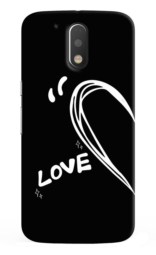 Love Line Moto G4/G4 plus Hard Case Back Cover by Casekaro