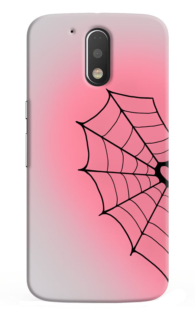 Pink Web Moto G4/G4 plus Hard Case Back Cover by Casekaro