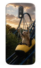 Rollercoaster Dog Moto G4/G4 plus Hard Case Back Cover by Casekaro