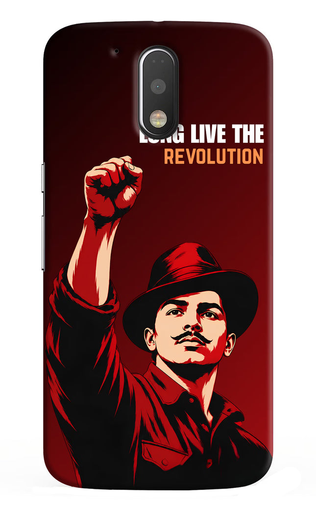 Bhagat Singh Revolution Moto G4/G4 plus Hard Case Back Cover by Casekaro