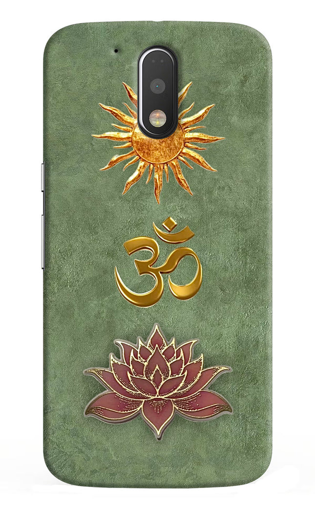Om & Lotus Moto G4/G4 plus Back Cover