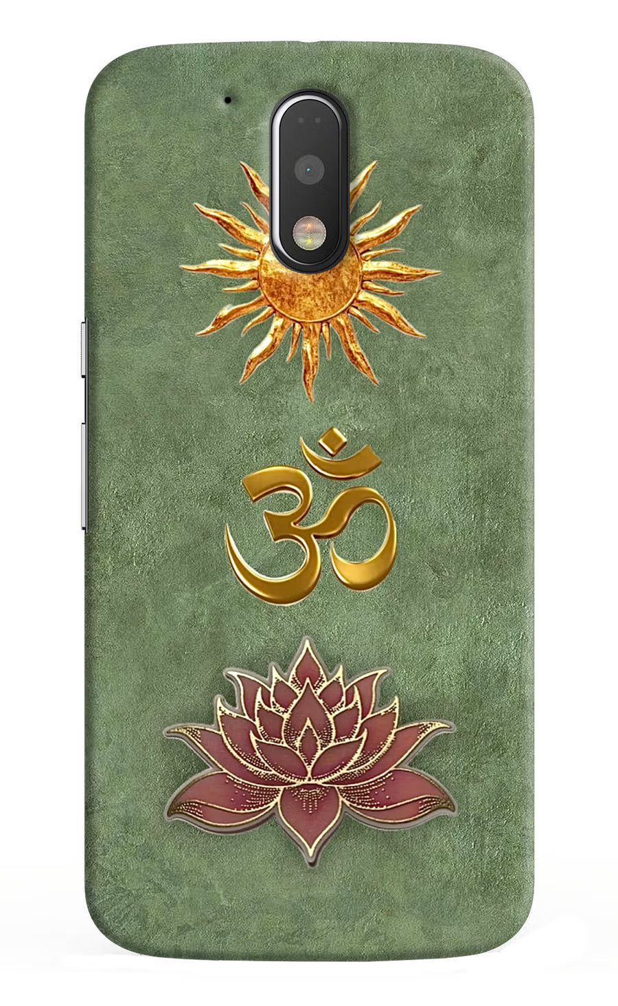 Om & Lotus Moto G4/G4 plus Back Cover, Hard case