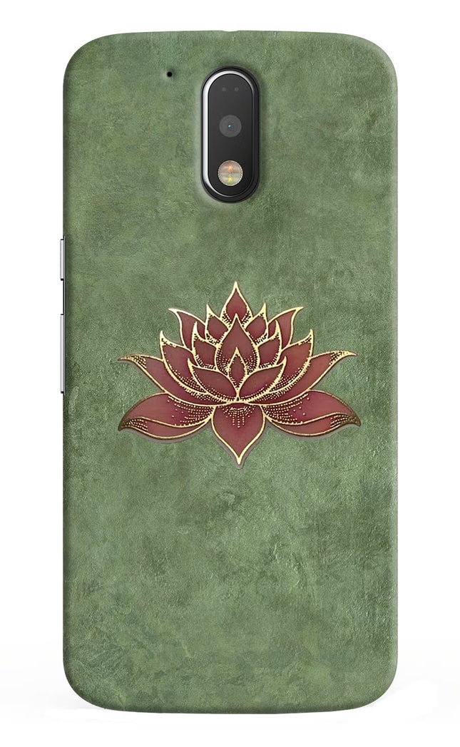 Lotus Grace Moto G4/G4 plus Hard Case Back Cover by Casekaro