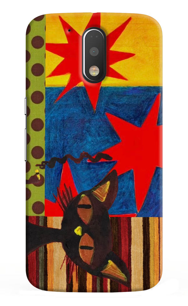 Pop Cat Moto G4/G4 plus Hard Case Back Cover by Casekaro