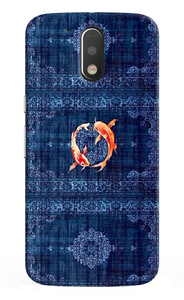 Koi Blue Moto G4/G4 plus Hard Case Back Cover by Casekaro