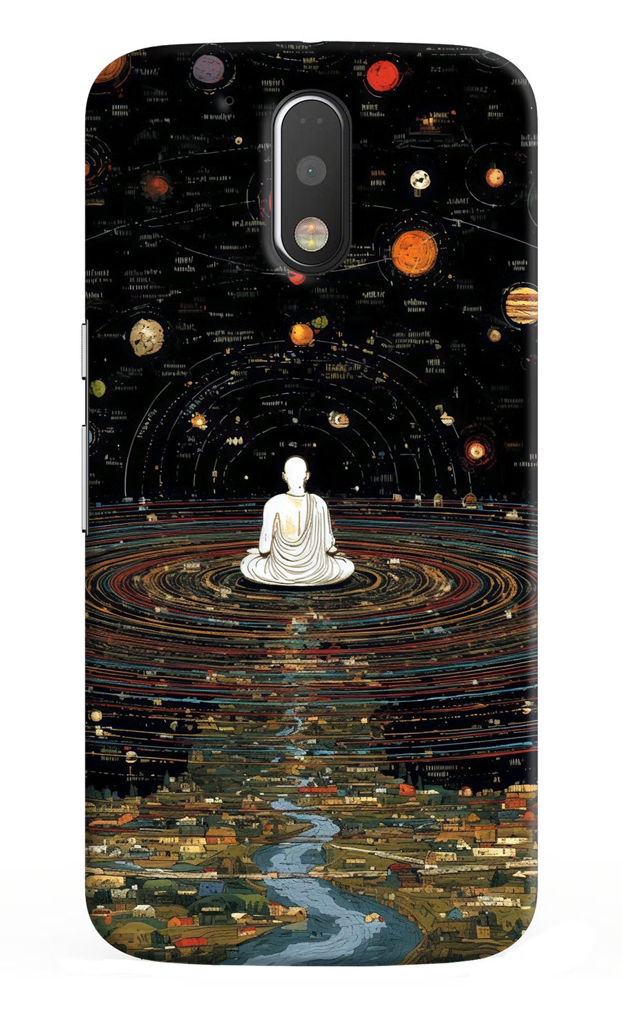 Space Monk Moto G4/G4 plus Back Cover, Hard case