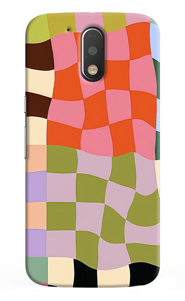 Wavy Grid Moto G4/G4 plus Hard Case Back Cover by Casekaro