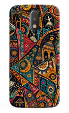 Folk Print Moto G4/G4 plus Back Cover