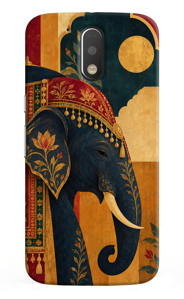 Royal Elephant Moto G4/G4 plus Hard Case Back Cover by Casekaro