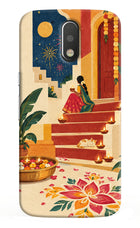 Diwali Rangoli Moto G4/G4 plus Hard Case Back Cover by Casekaro