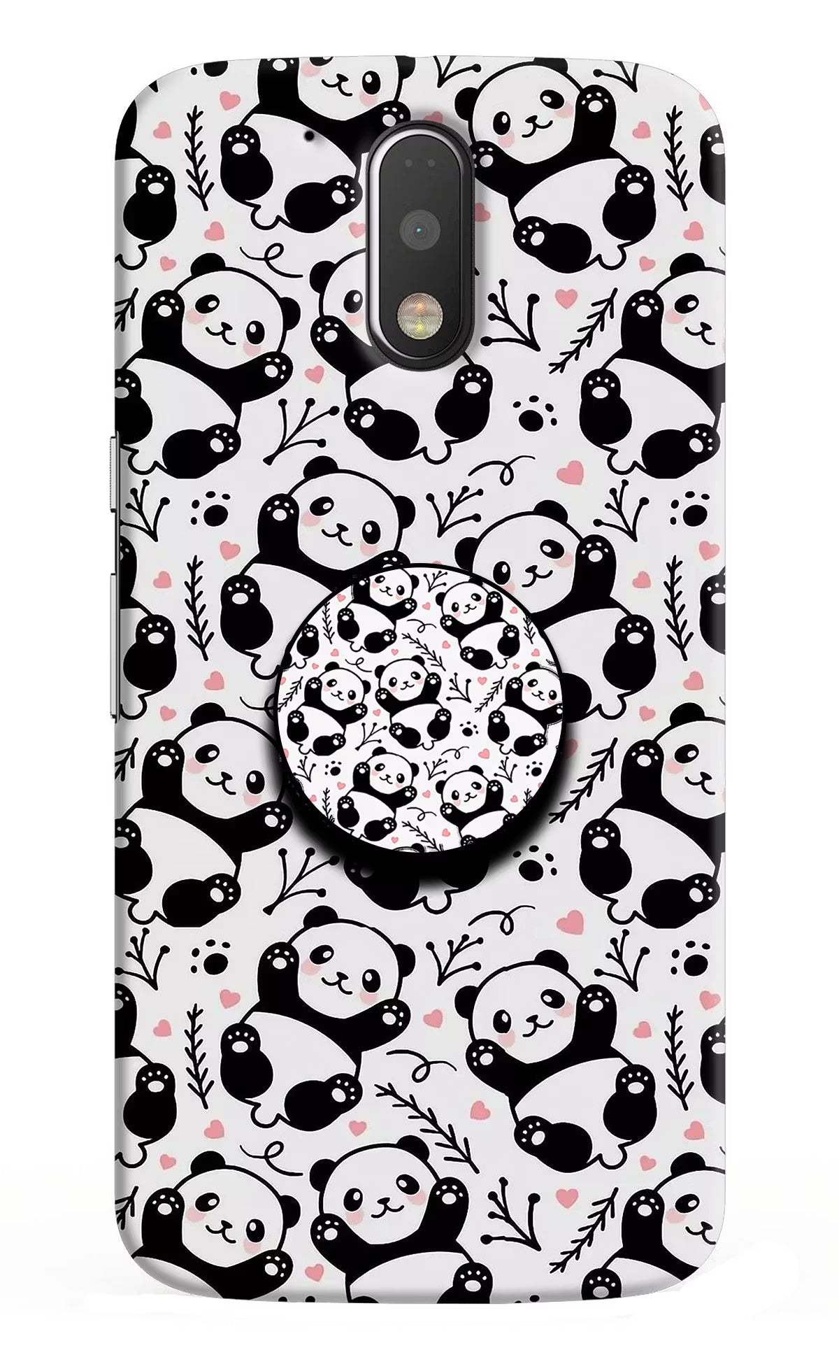 Cute Panda Moto G4/G4 plus Pop Case by Casekaro