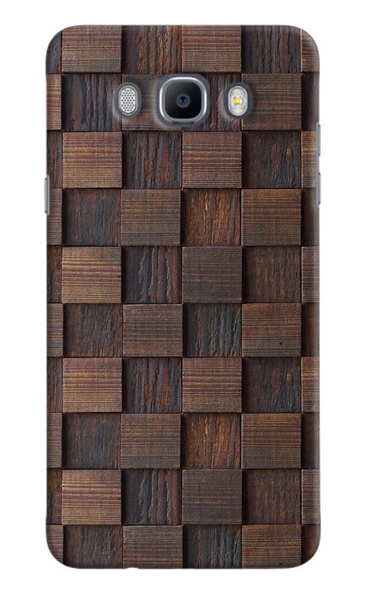 Wooden Cube Design Samsung J7 2016 Hard Case Back Cover by Casekaro