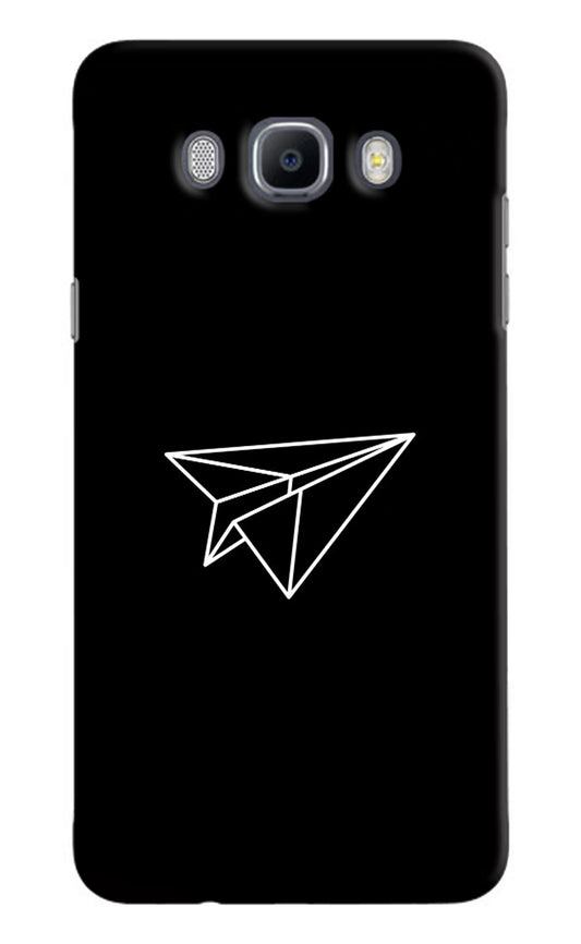 Paper Plane White Samsung J7 2016 Hard Case Back Cover by Casekaro