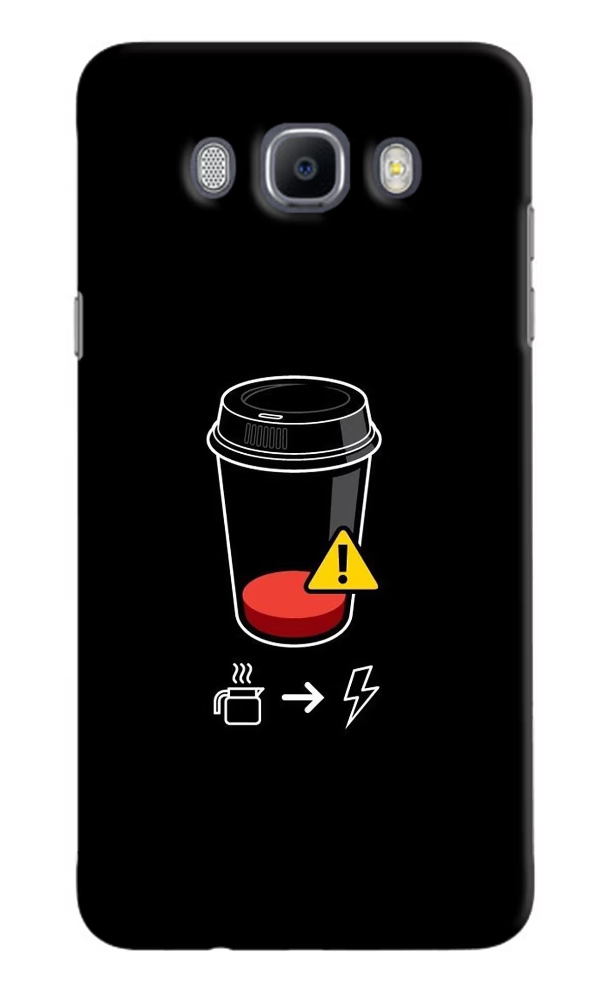 Coffee Samsung J7 2016 Hard Case Back Cover by Casekaro