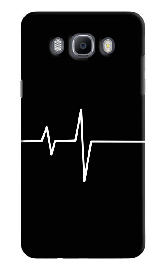 Heart Beats Samsung J7 2016 Hard Case Back Cover by Casekaro