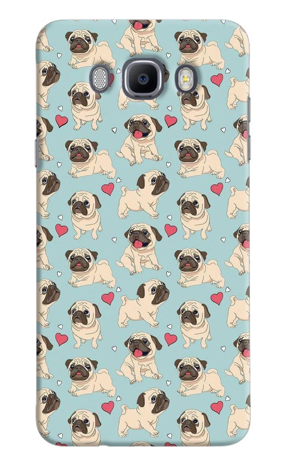 Pug Dog Samsung J7 2016 Hard Case Back Cover by Casekaro