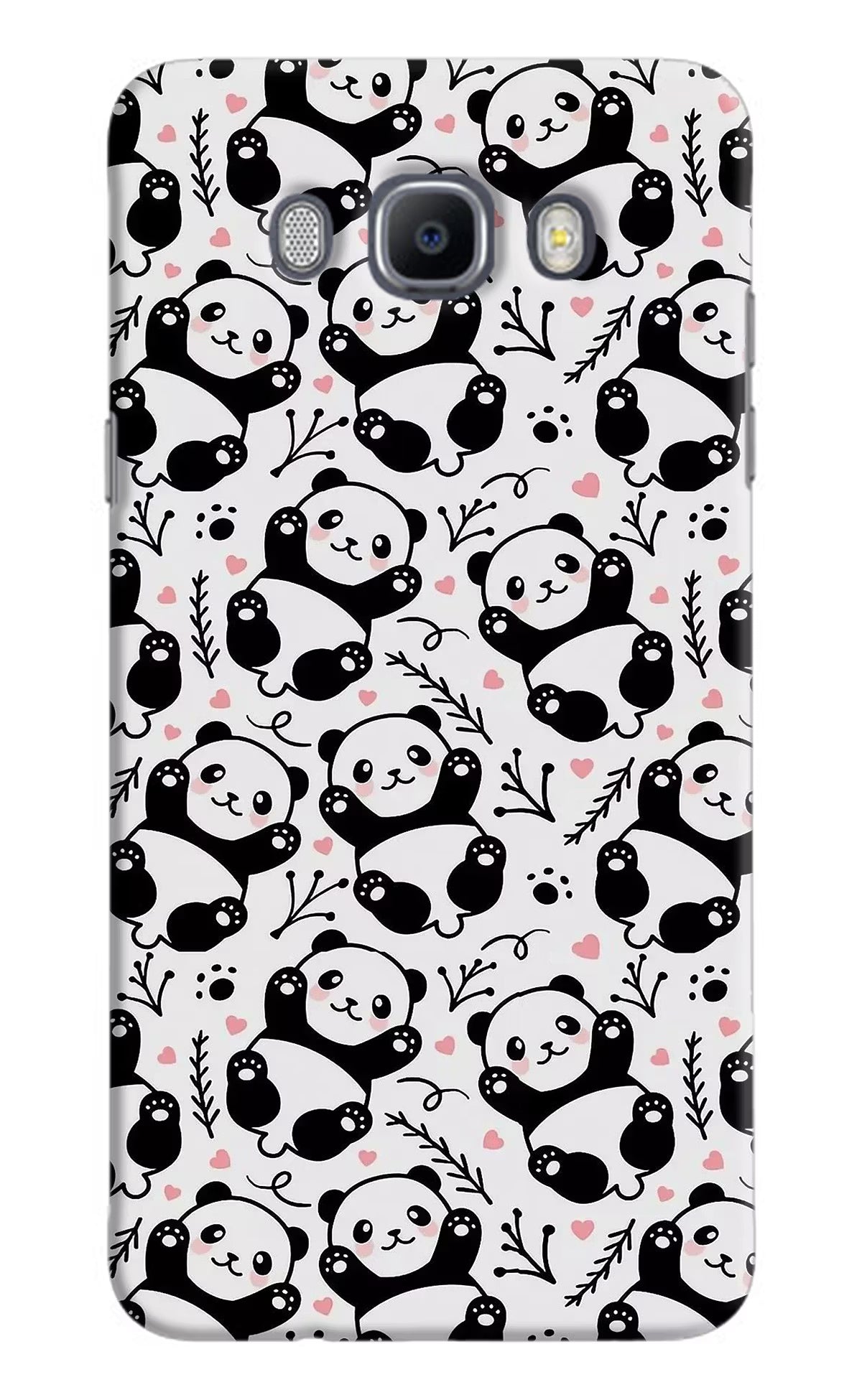 Cute Panda Samsung J7 2016 Hard Case Back Cover by Casekaro
