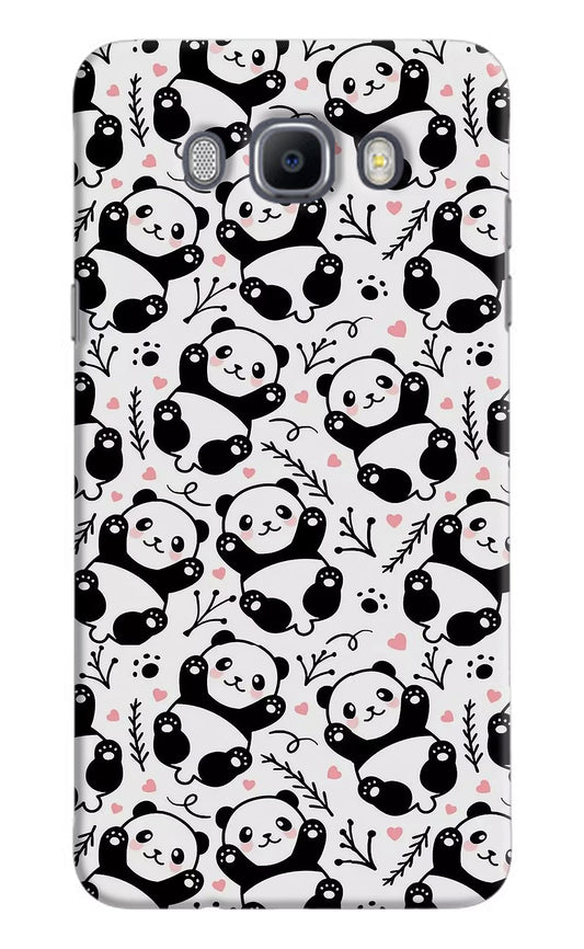 Cute Panda Samsung J7 2016 Hard Case Back Cover by Casekaro