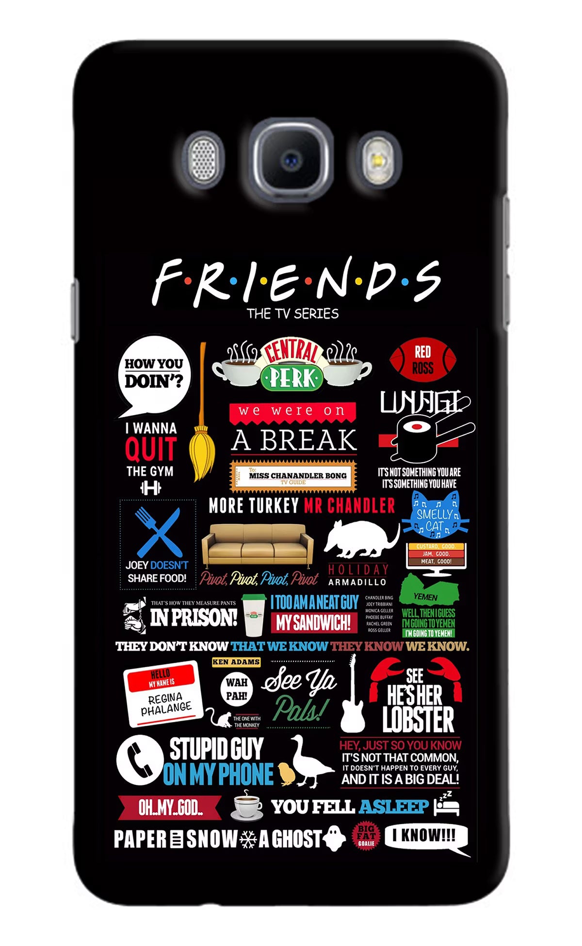 FRIENDS Samsung J7 2016 Hard Case Back Cover by Casekaro
