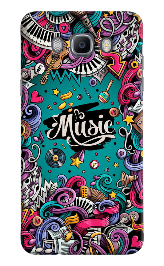 Music Graffiti Samsung J7 2016 Hard Case Back Cover by Casekaro
