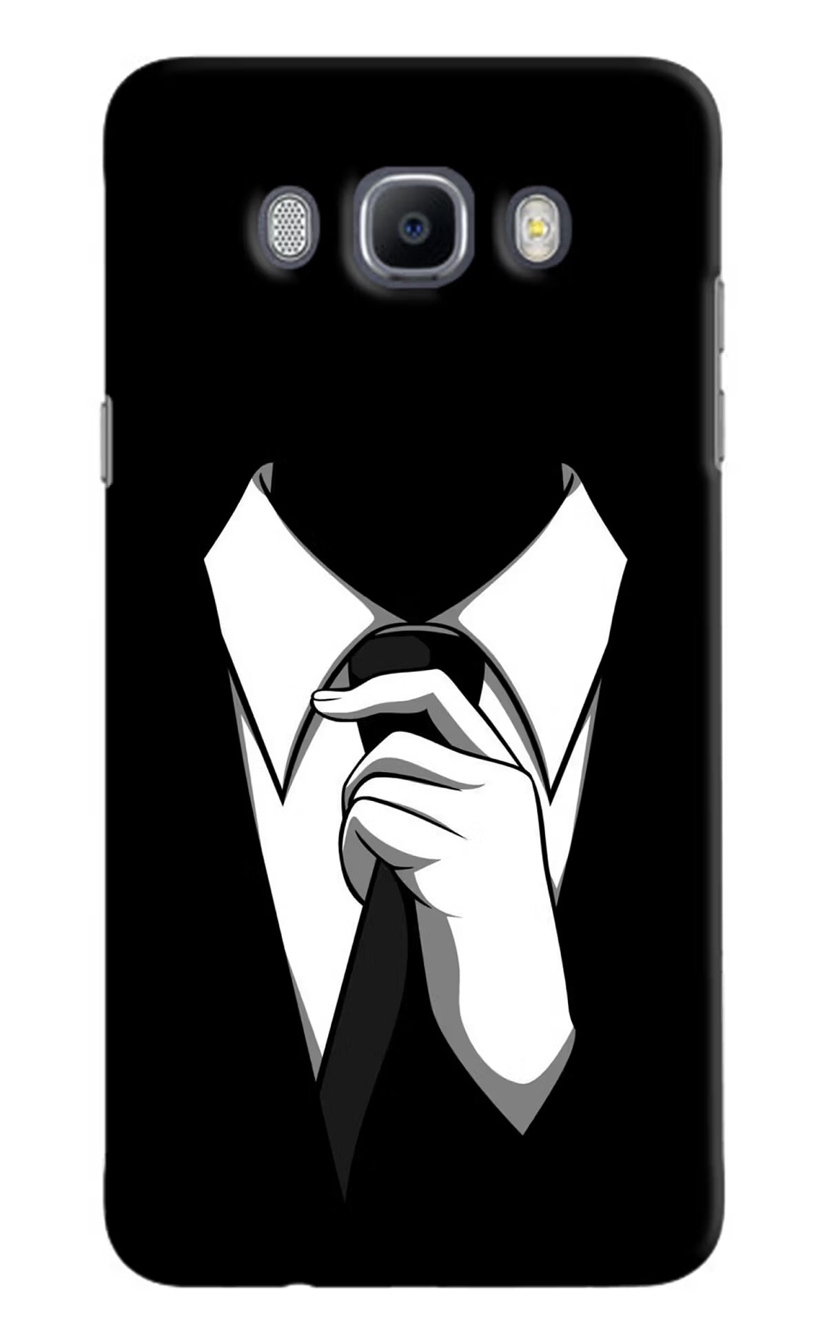Black Tie Samsung J7 2016 Hard Case Back Cover by Casekaro