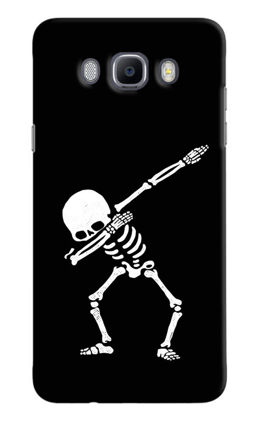 Dabbing Skeleton Art Samsung J7 2016 Hard Case Back Cover by Casekaro