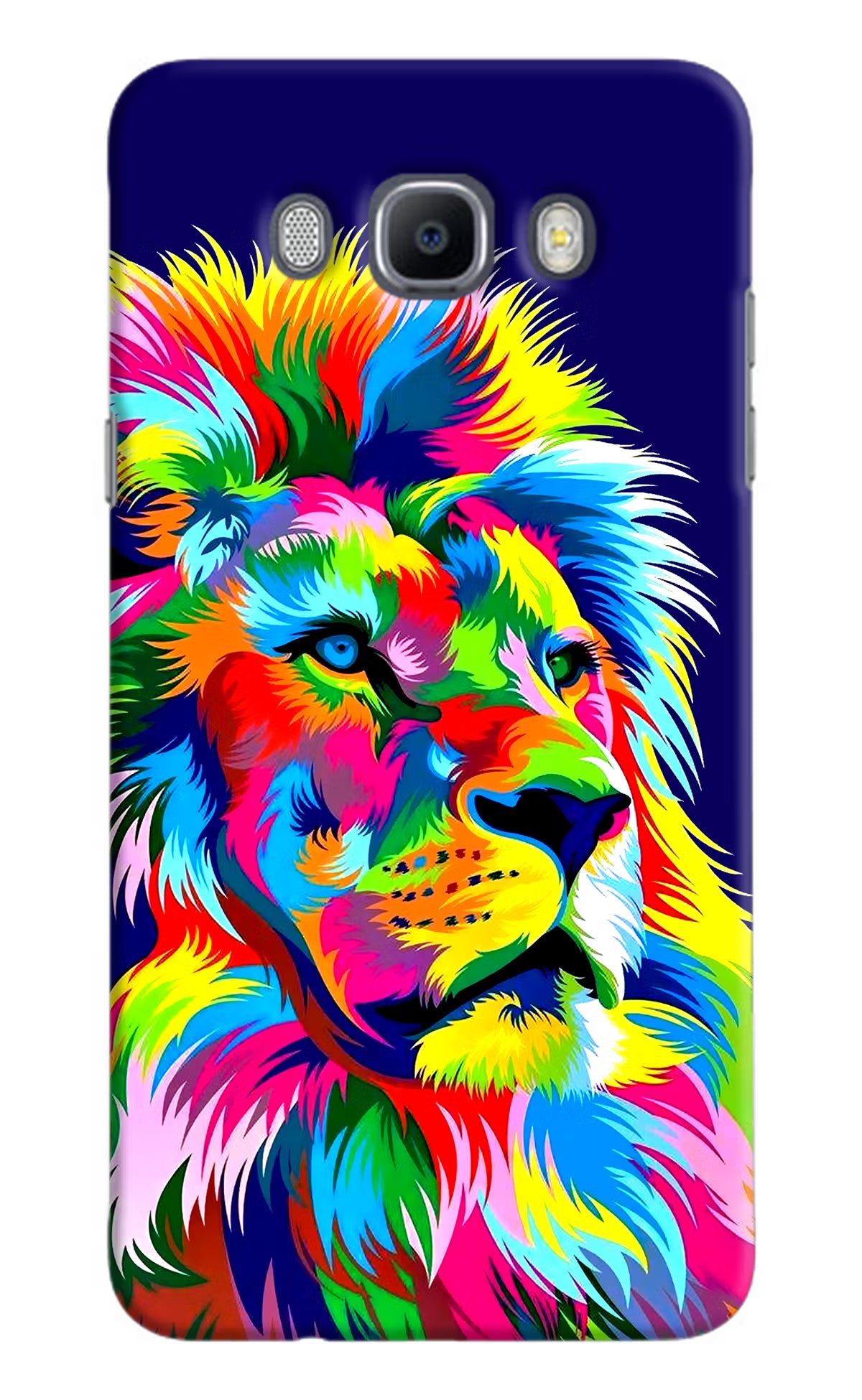 Vector Art Lion Samsung J7 2016 Hard Case Back Cover by Casekaro