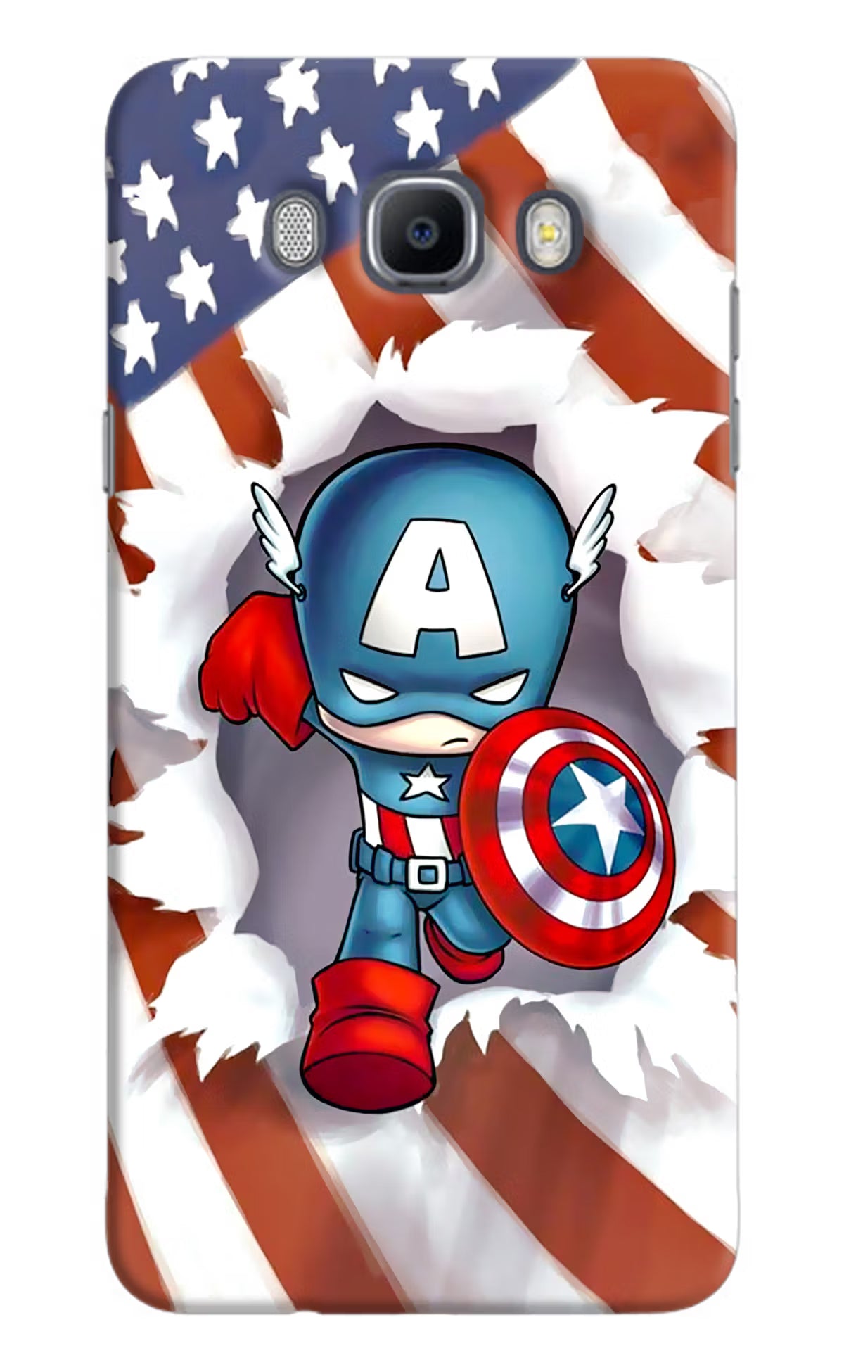 Captain America Samsung J7 2016 Hard Case Back Cover by Casekaro