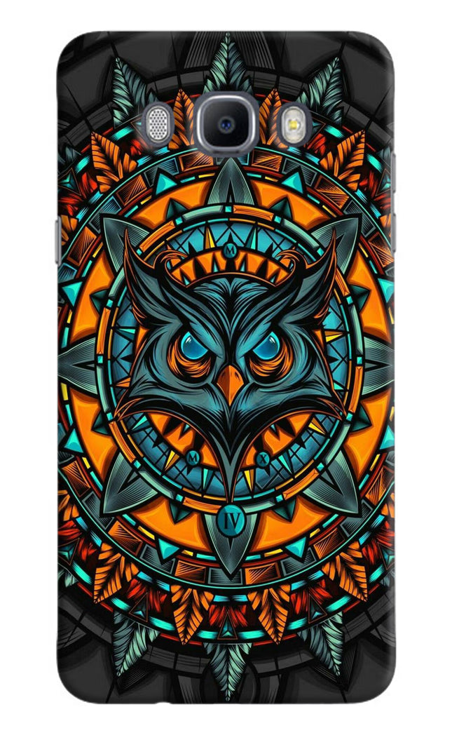 Angry Owl Art Samsung J7 2016 Hard Case Back Cover by Casekaro