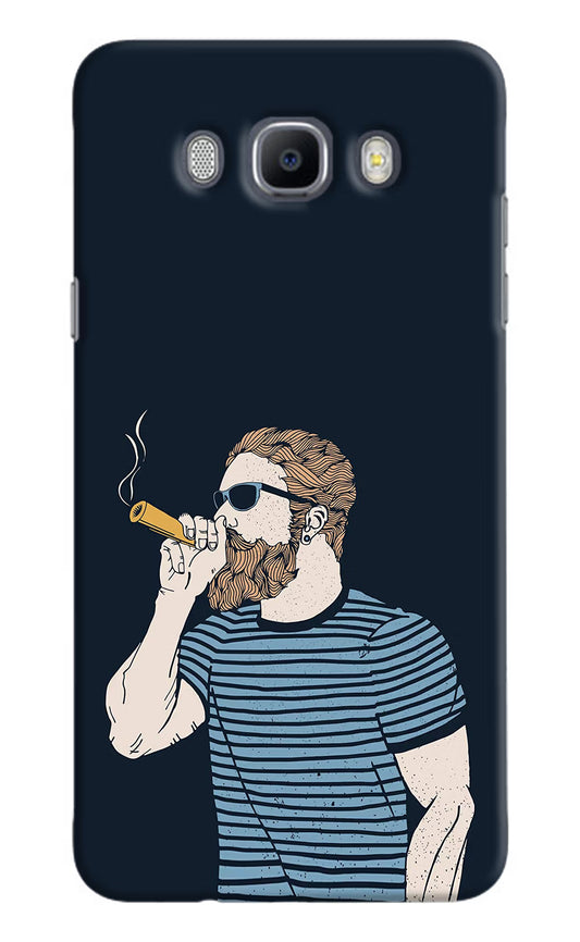 Smoking Samsung J7 2016 Hard Case Back Cover by Casekaro