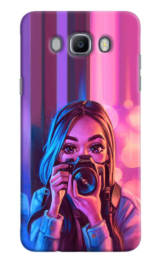 Girl Photographer Samsung J7 2016 Hard Case Back Cover by Casekaro