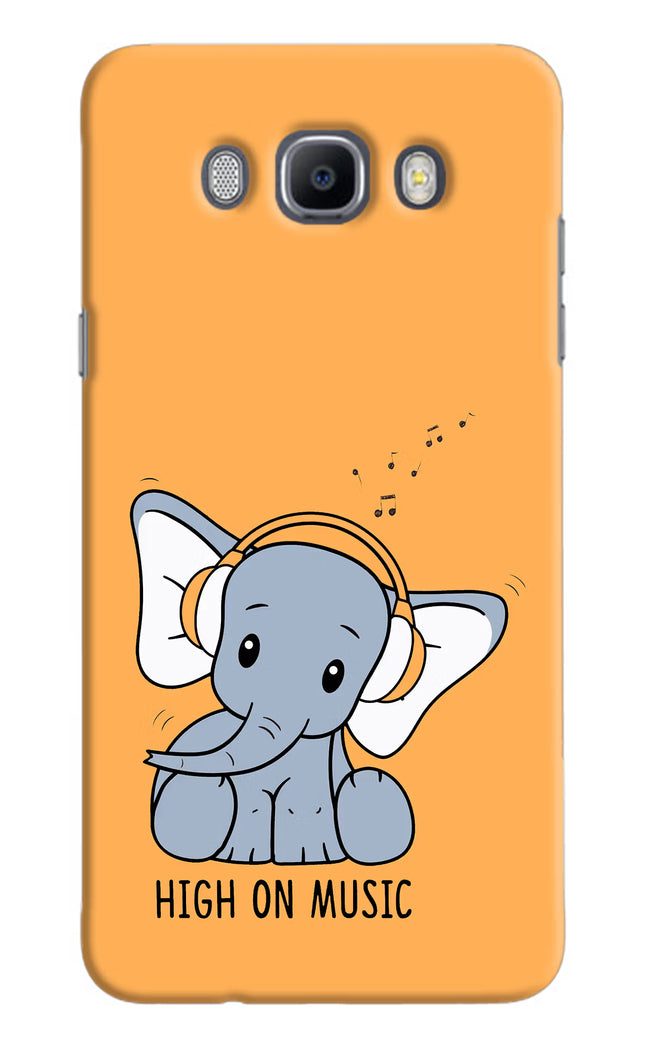 High On Music Samsung J7 2016 Hard Case Back Cover by Casekaro