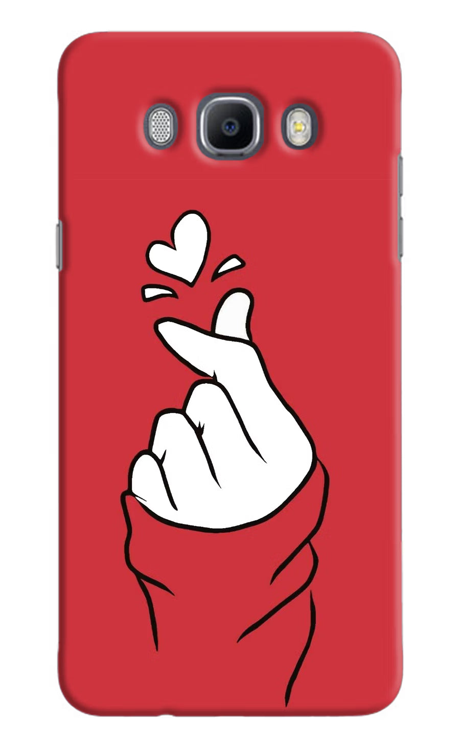Korean Love Sign Samsung J7 2016 Back Cover, Hard case