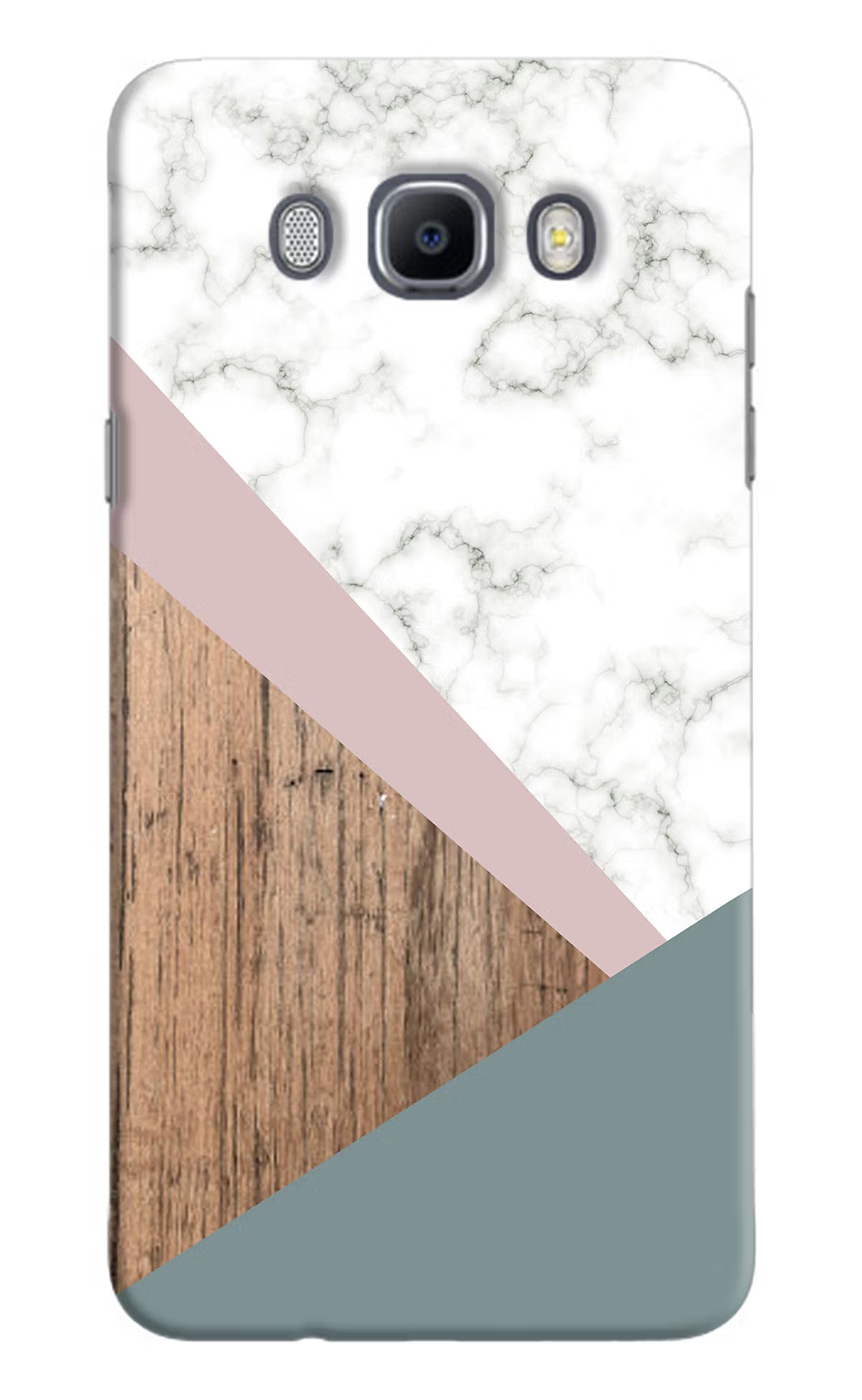 Marble wood Abstract Samsung J7 2016 Hard Case Back Cover by Casekaro