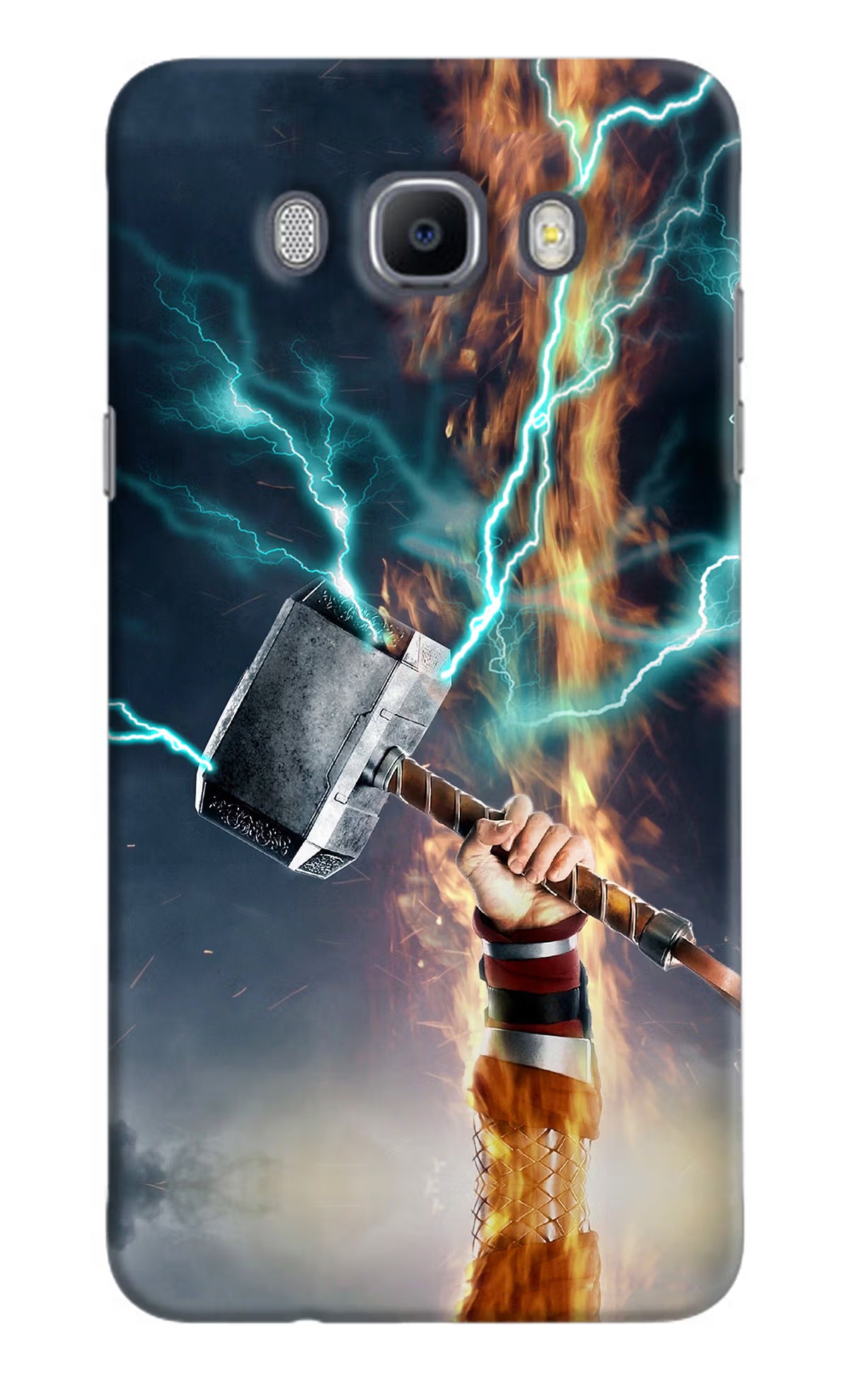 Thor Hammer Mjolnir Samsung J7 2016 Hard Case Back Cover by Casekaro