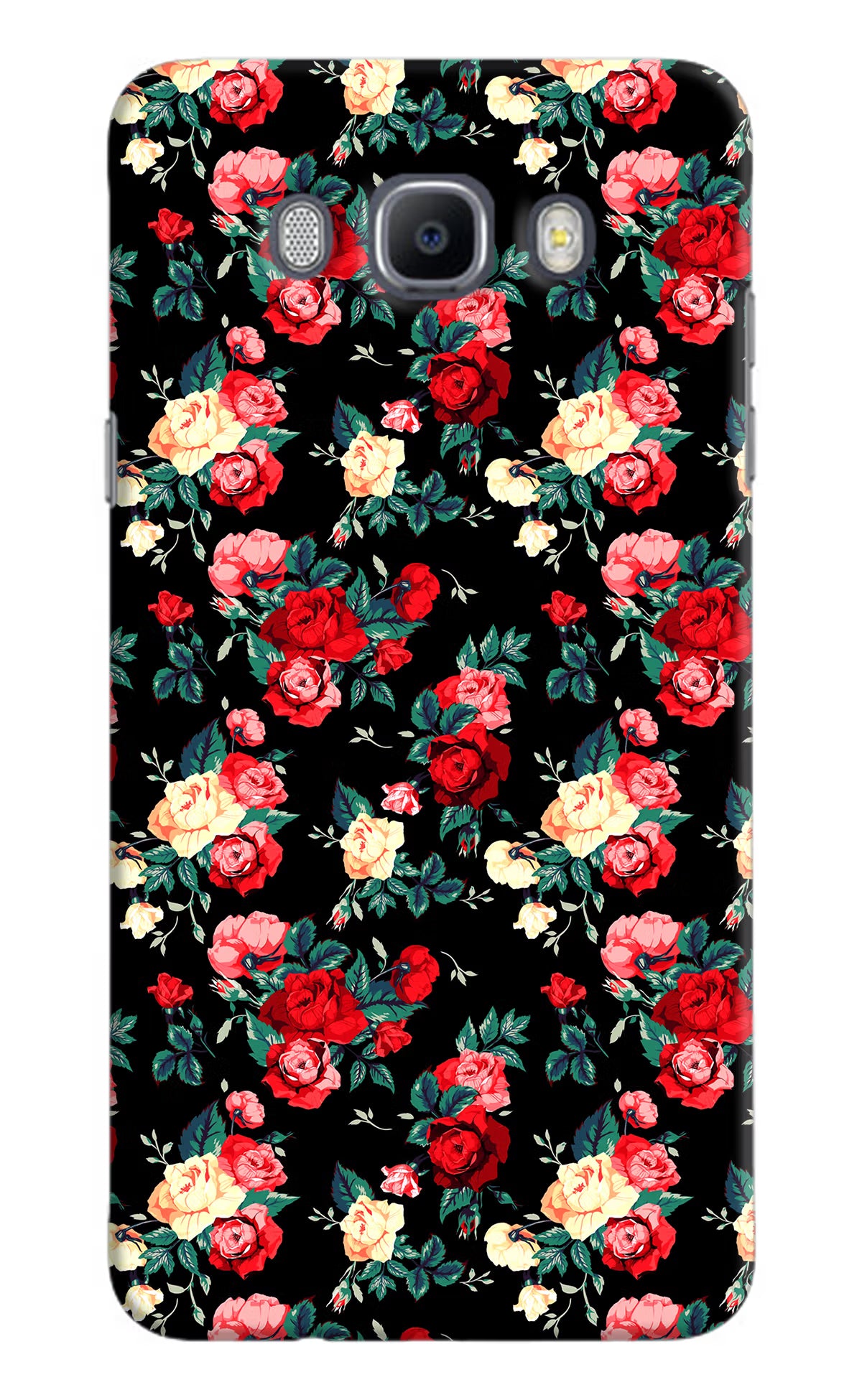 Rose Pattern Samsung J7 2016 Hard Case Back Cover by Casekaro
