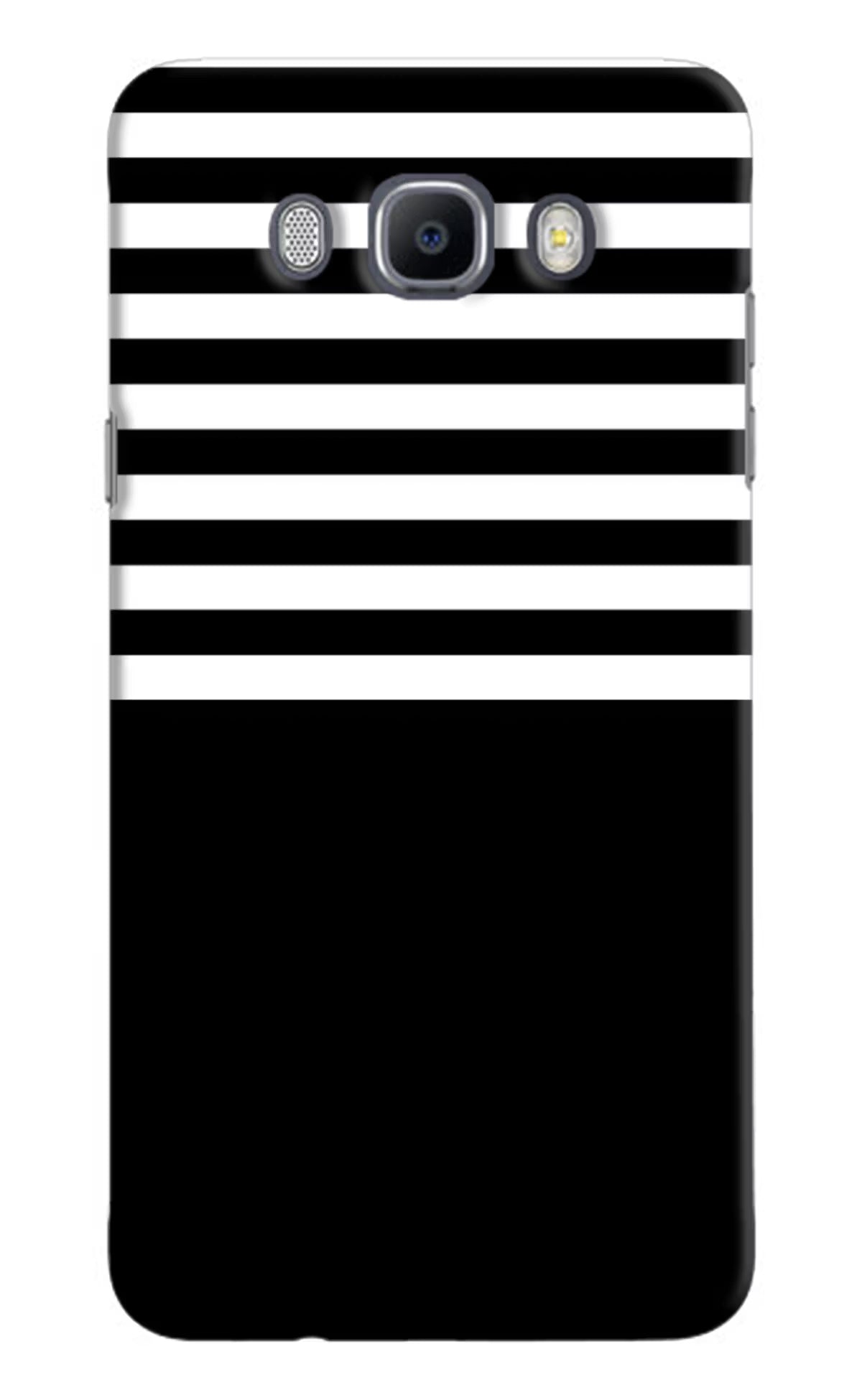 Black and White Print Samsung J7 2016 Hard Case Back Cover by Casekaro